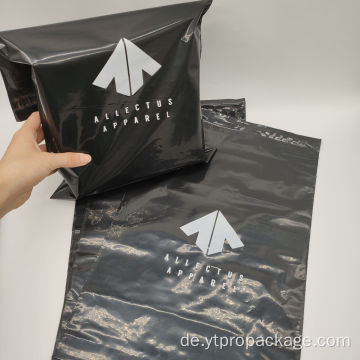 Kunststoff Poly Mailer Kleidung Verpackung schwarz Versandbeutel